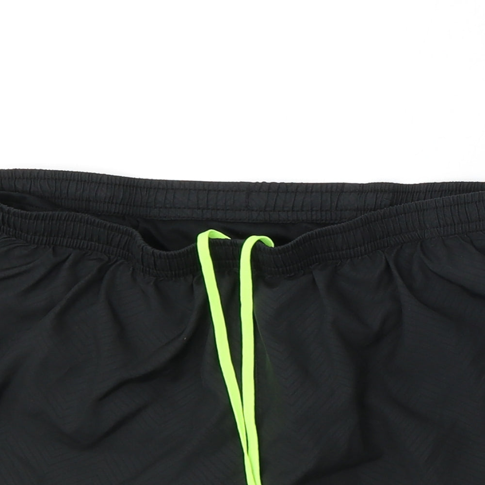 Nike Womens Black  Polyester Athletic Shorts Size M L3 in Regular