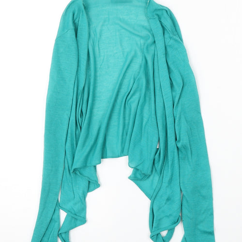Per Una Womens Green V-Neck  Polyester Cardigan Jumper Size 10