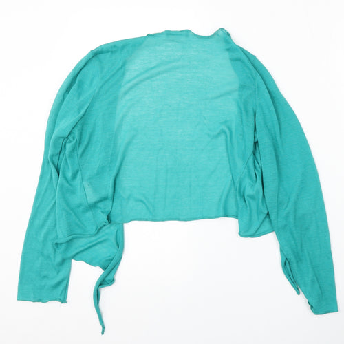 Per Una Womens Green V-Neck  Polyester Cardigan Jumper Size 10