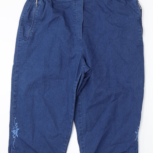 T Mode Womens Blue  Polyester Straight Jeans Size 50  Regular