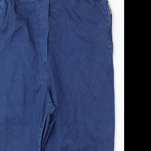 T Mode Womens Blue  Polyester Straight Jeans Size 50  Regular