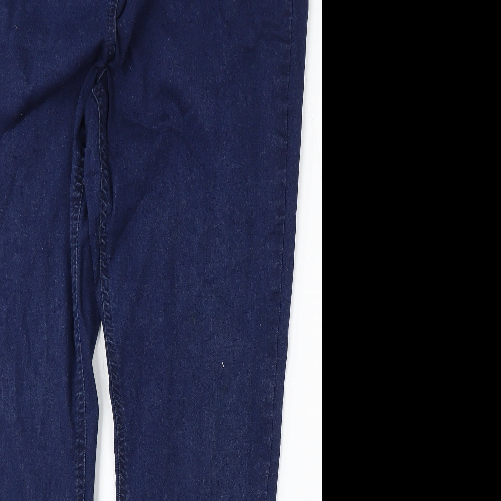George Womens Blue  Cotton Straight Jeans Size 22 L29 in Regular