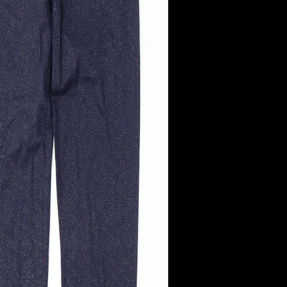 Nutmeg Girls Blue  Cotton Jogger Trousers Size 13-14 Years  Regular