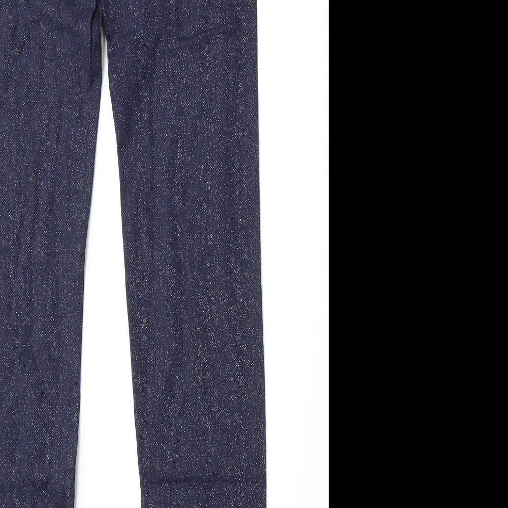 Nutmeg Girls Blue  Cotton Jogger Trousers Size 13-14 Years  Regular