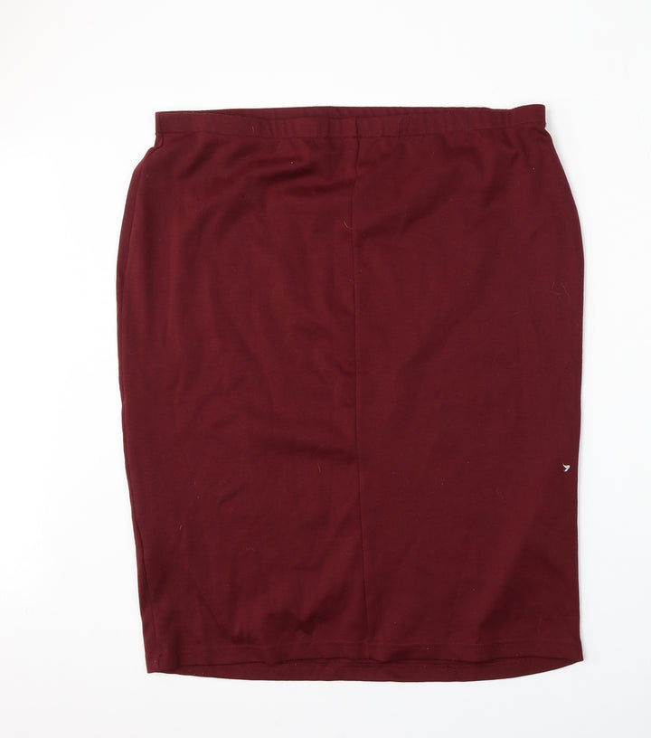 Originals Womens Red Polyester Straight & Pencil Skirt Size XL