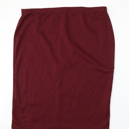 Originals Womens Red  Polyester Straight & Pencil Skirt Size XL