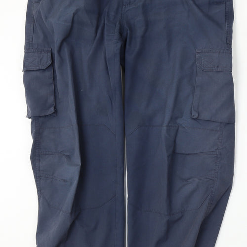 Regatta Mens Blue  Polyester Cargo Trousers Size 36 L31 in Regular