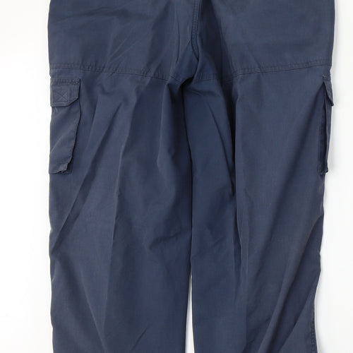 Regatta Mens Blue  Polyester Cargo Trousers Size 36 L31 in Regular