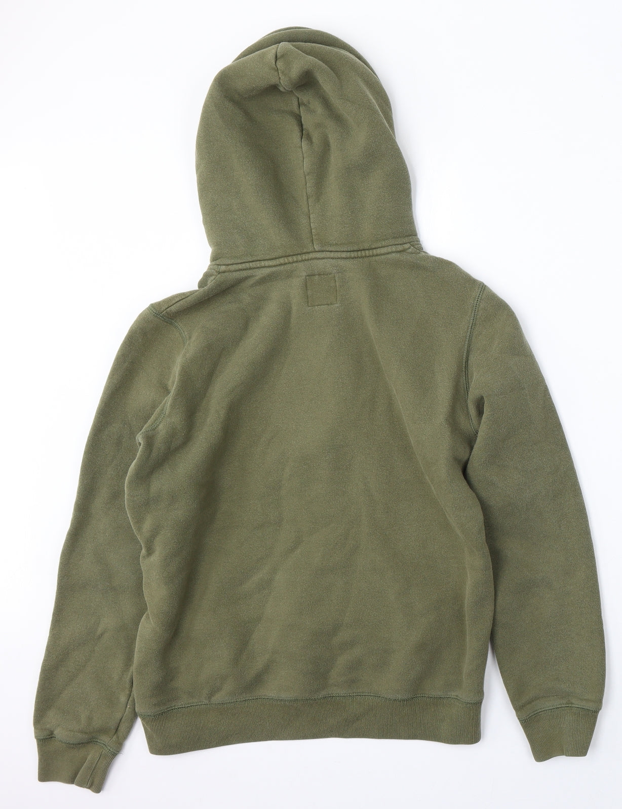 Jack Wills Womens Green  Cotton Pullover Hoodie Size 10