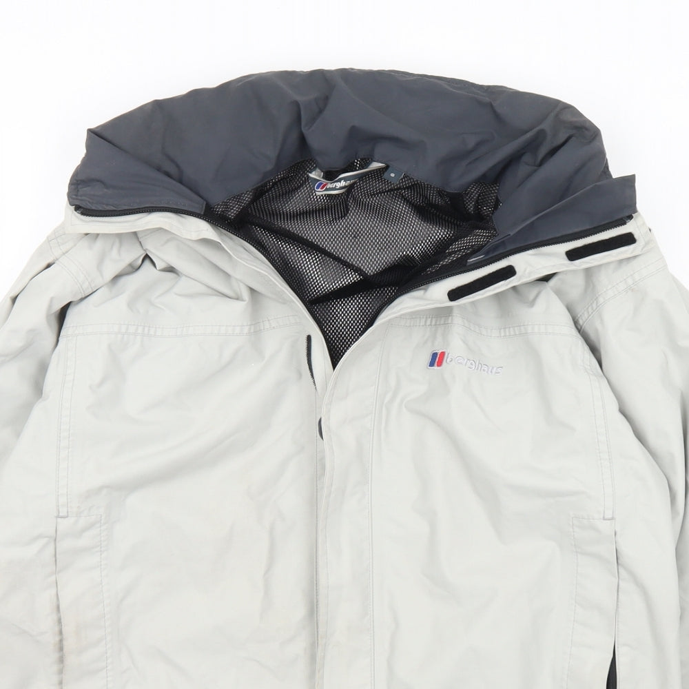 Berghaus Mens Ivory   Rain Coat Coat Size S  Zip