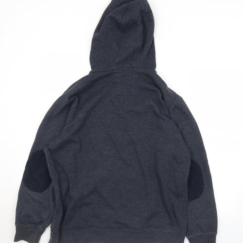 Jasper Conran Mens Black  Cotton Full Zip Hoodie Size L