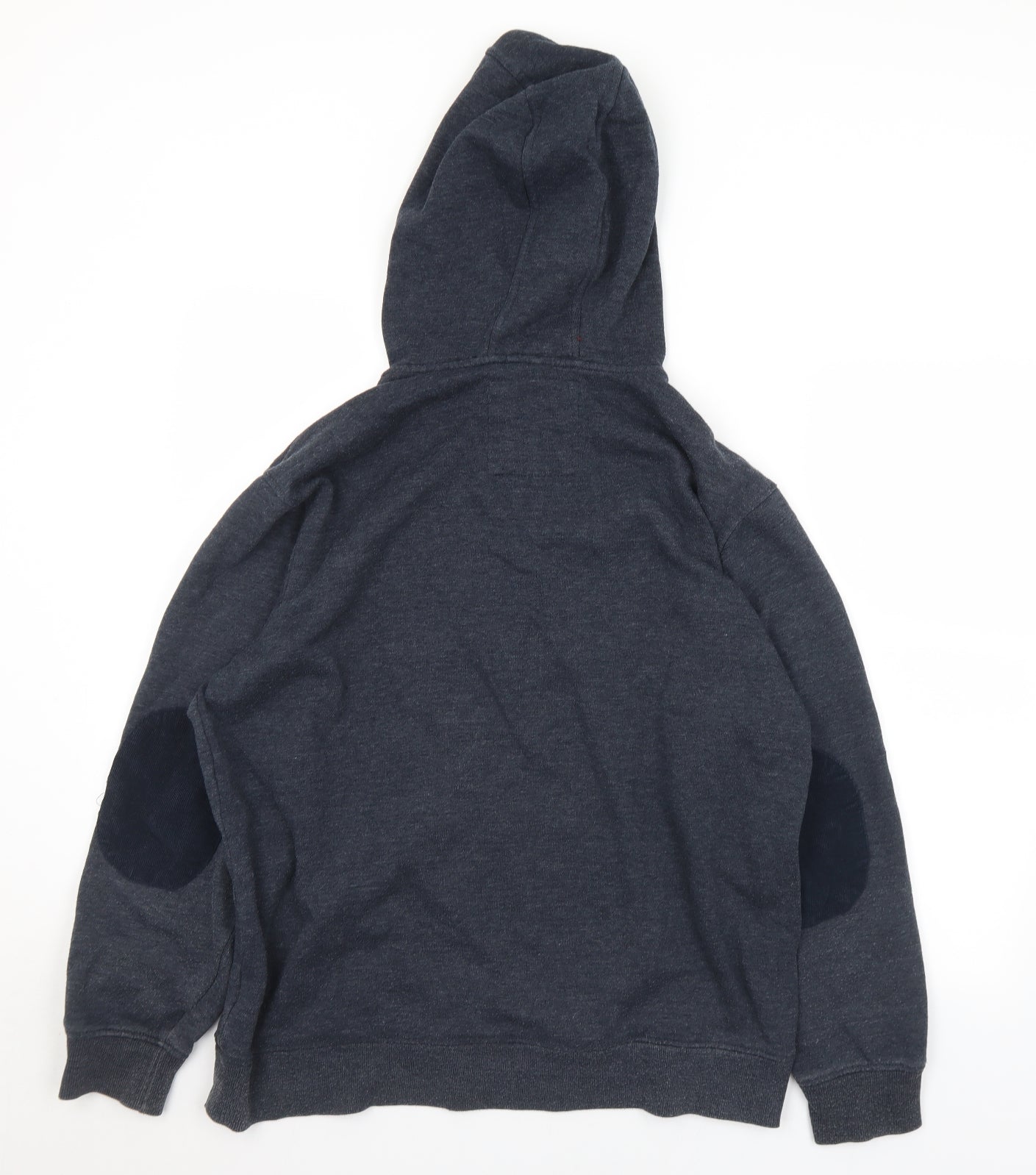 Jasper Conran Mens Black  Cotton Full Zip Hoodie Size L