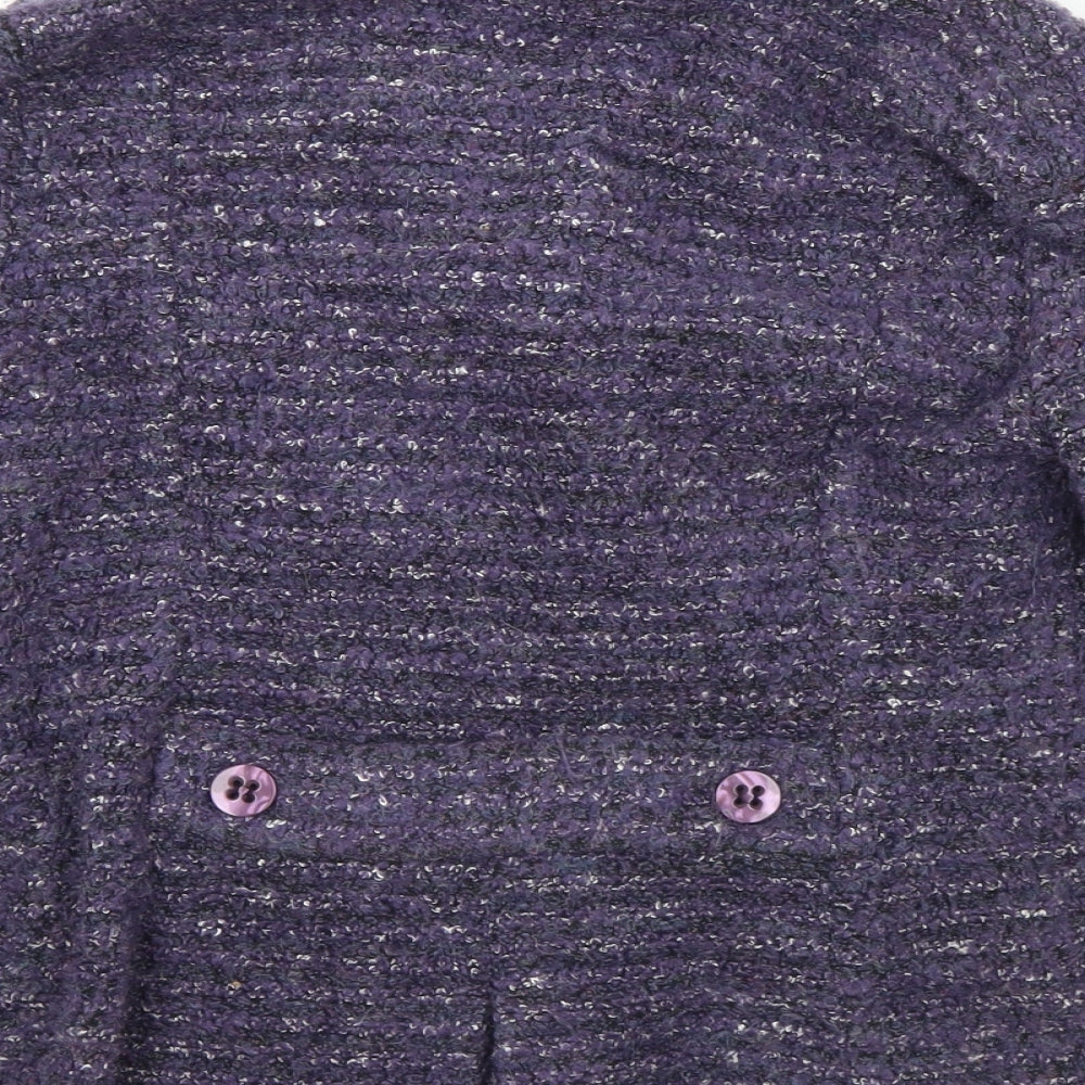Preworn Womens Purple   Jacket Coatigan Size S  Button