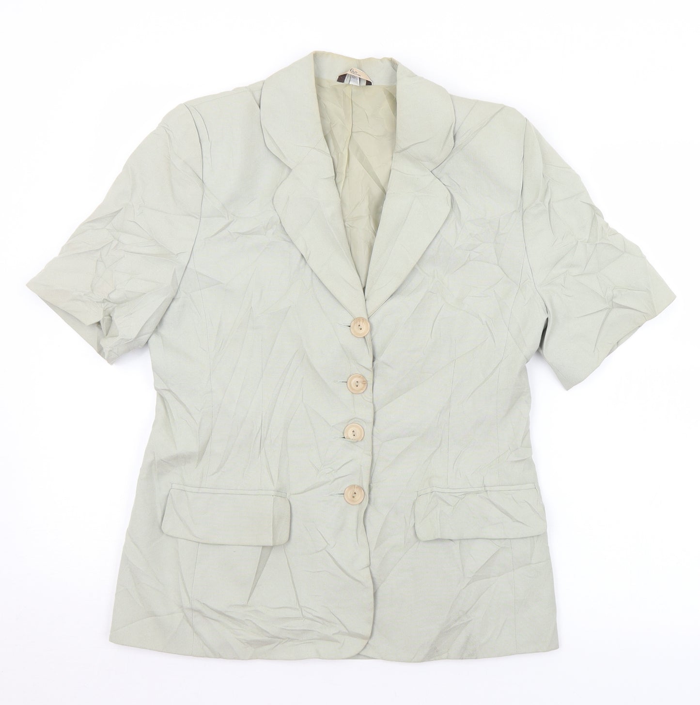 Klass Womens Green   Jacket Blazer Size 10  Button
