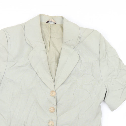Klass Womens Green   Jacket Blazer Size 10  Button