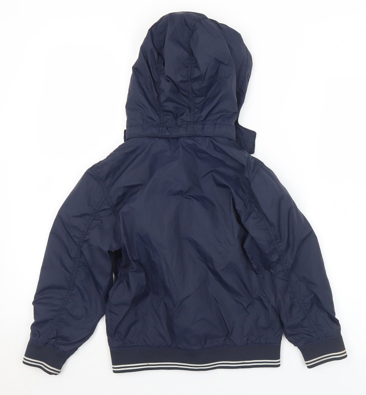 H&M Boys Blue   Rain Coat Coat Size 7 Years  Zip