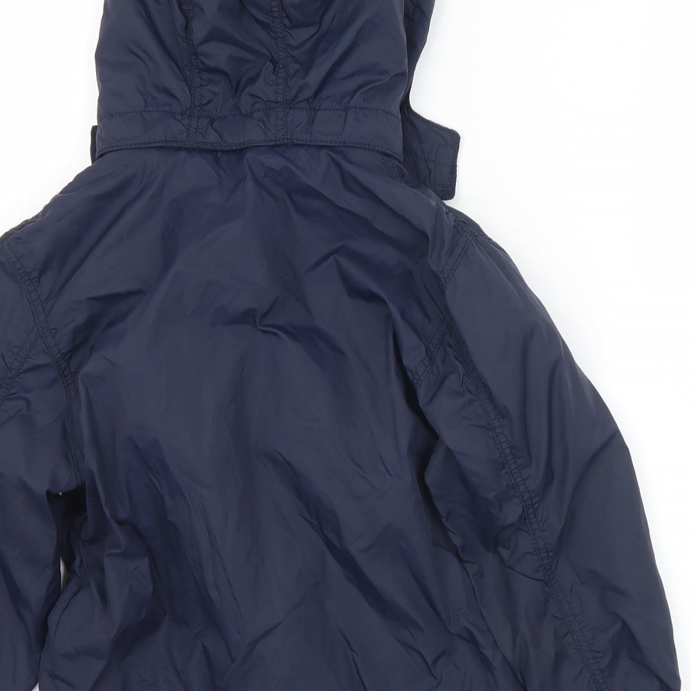 H&M Boys Blue   Rain Coat Coat Size 7 Years  Zip