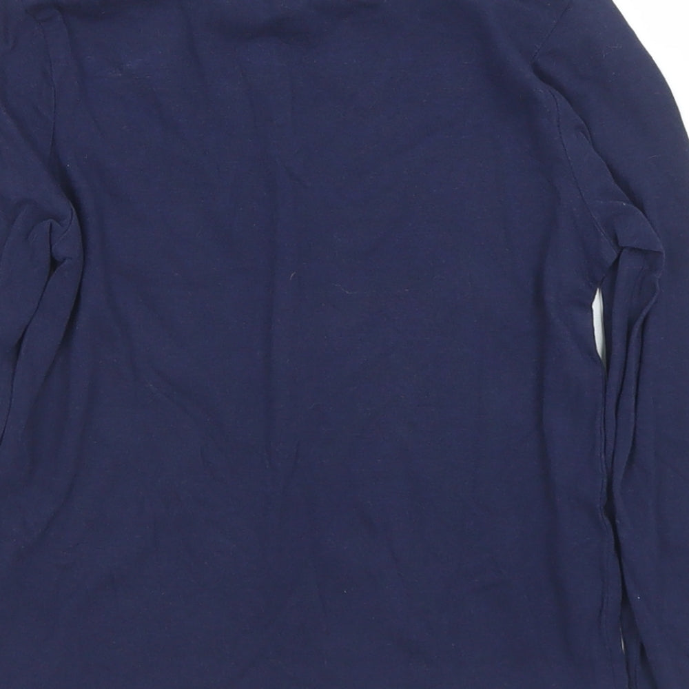 F&F Girls Blue Floral Cotton Basic T-Shirt Size 4-5 Years Round Neck  - Choose to Shine