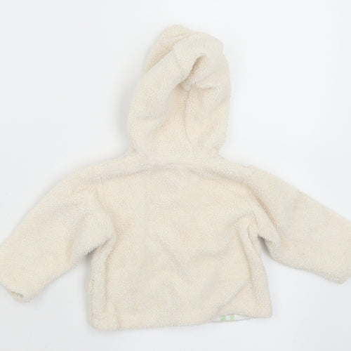 Pumpkin Patch Baby White Geometric Polyester Cardigan Jumper Size 0-3 Months  Button