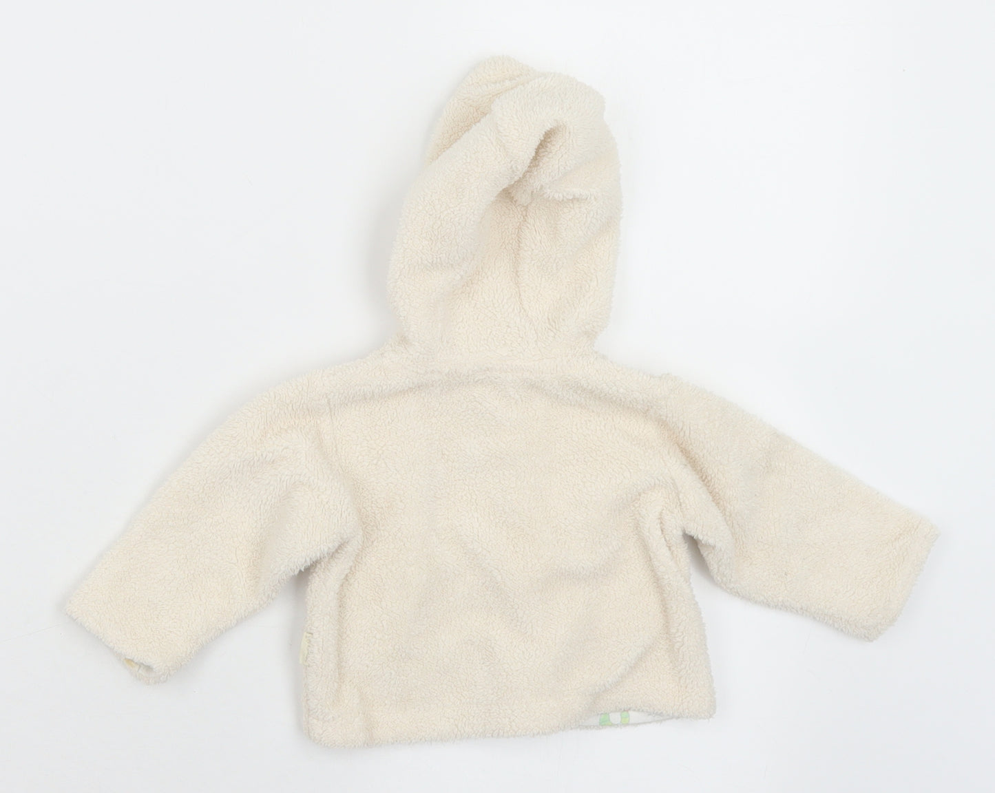 Pumpkin Patch Baby White Geometric Polyester Cardigan Jumper Size 0-3 Months  Button