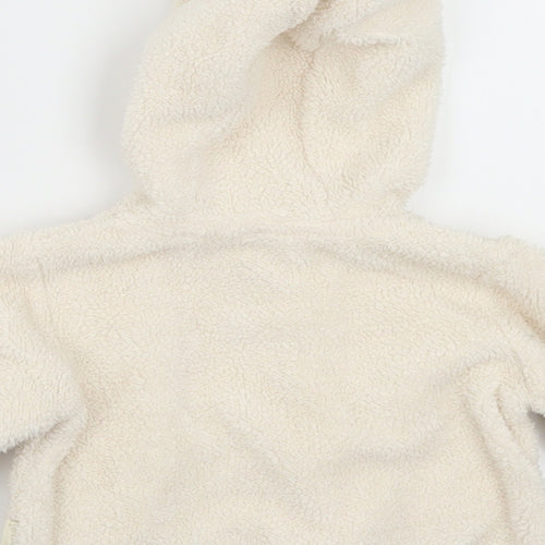 Pumpkin Patch Baby White Geometric Polyester Cardigan Jumper Size 0-3 Months  Button