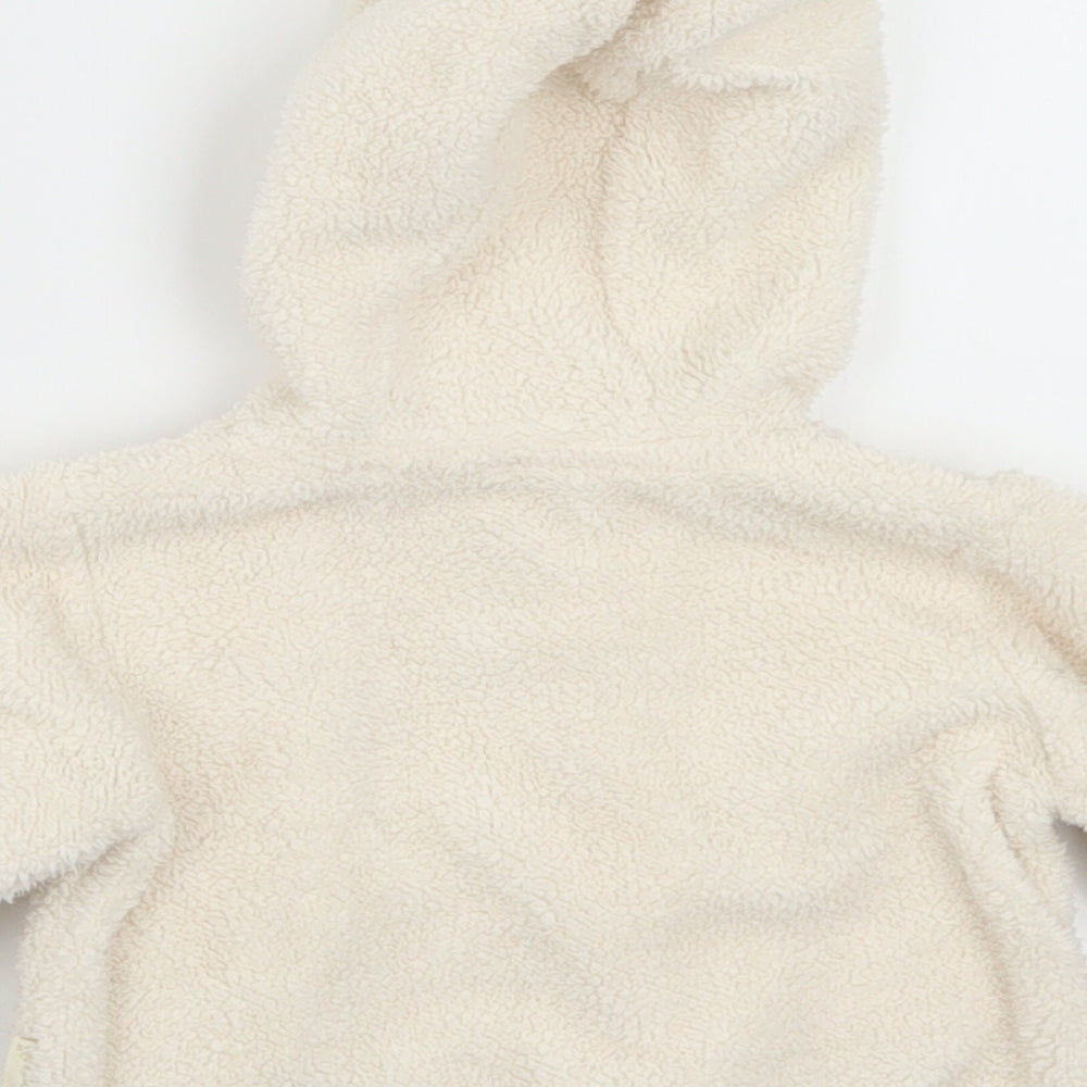 Pumpkin Patch Baby White Geometric Polyester Cardigan Jumper Size 0-3 Months  Button