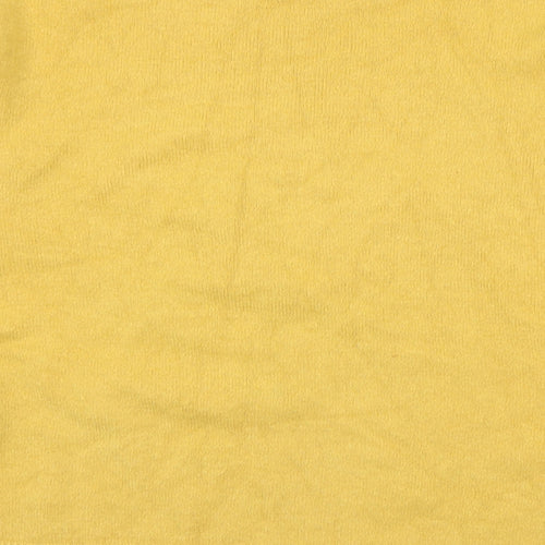 Preworn Womens Yellow Round Neck  Viscose Pullover Jumper Size M   - Star