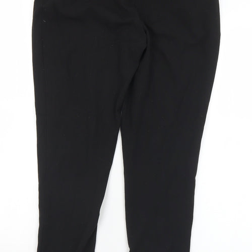 George Girls Black  Polyester Chino Trousers Size 13-14 Years  Regular Hook & Eye