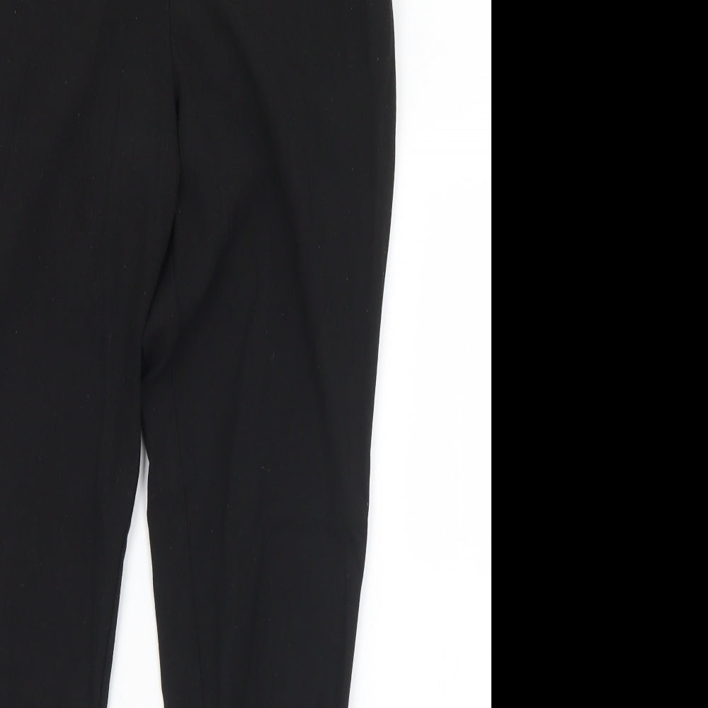 George Girls Black  Polyester Chino Trousers Size 13-14 Years  Regular Hook & Eye