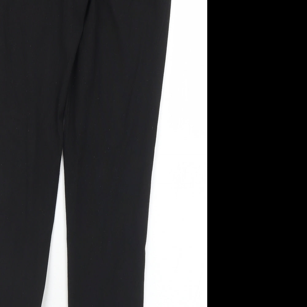 George Girls Black  Polyester Chino Trousers Size 13-14 Years  Regular Hook & Eye