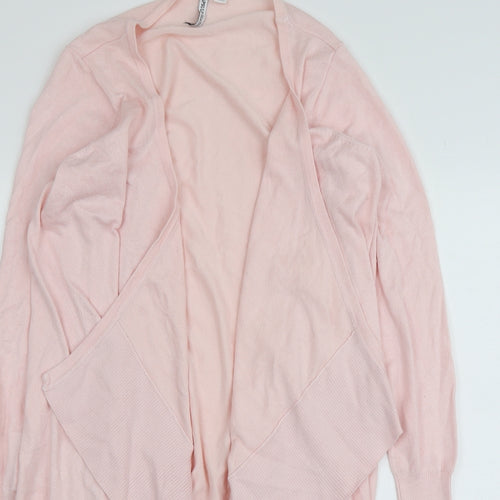 Capsule Womens Pink V-Neck  Viscose Cardigan Jumper Size 6