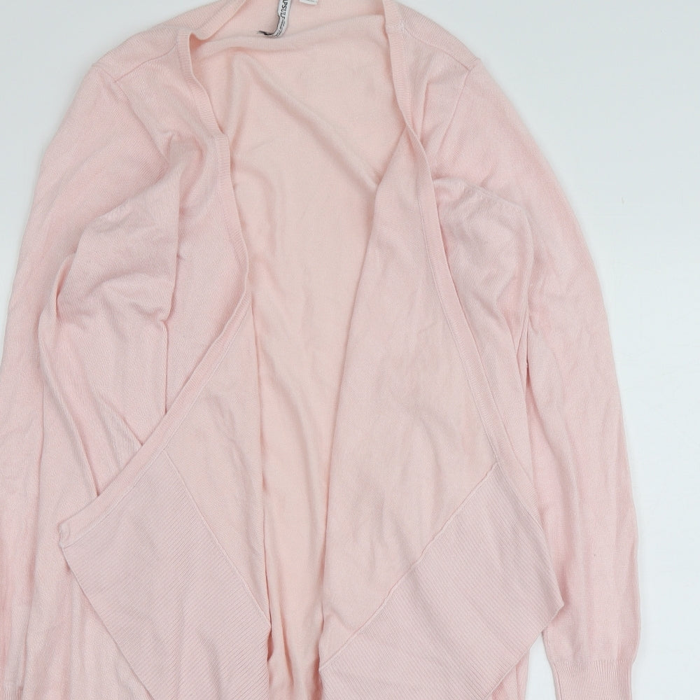 Capsule Womens Pink V-Neck  Viscose Cardigan Jumper Size 6