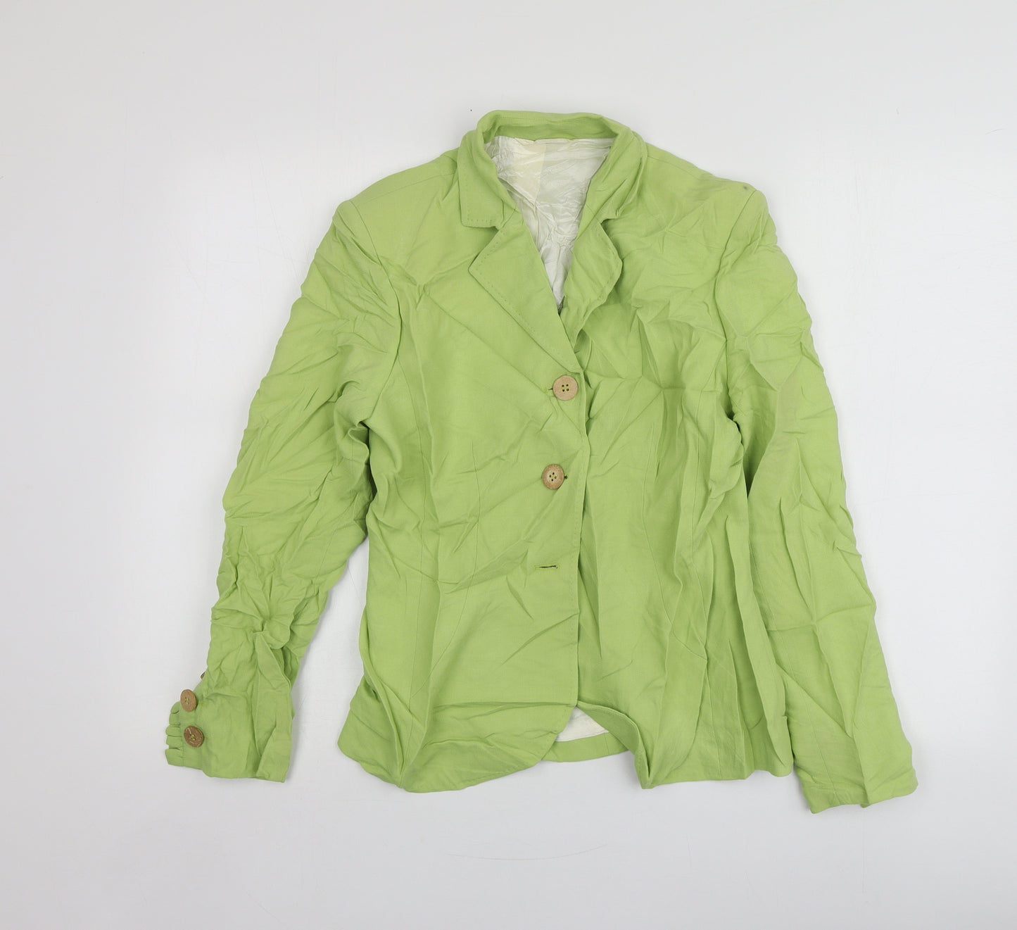 Paul Costelloe Womens Green  Wool Jacket Suit Jacket Size 10