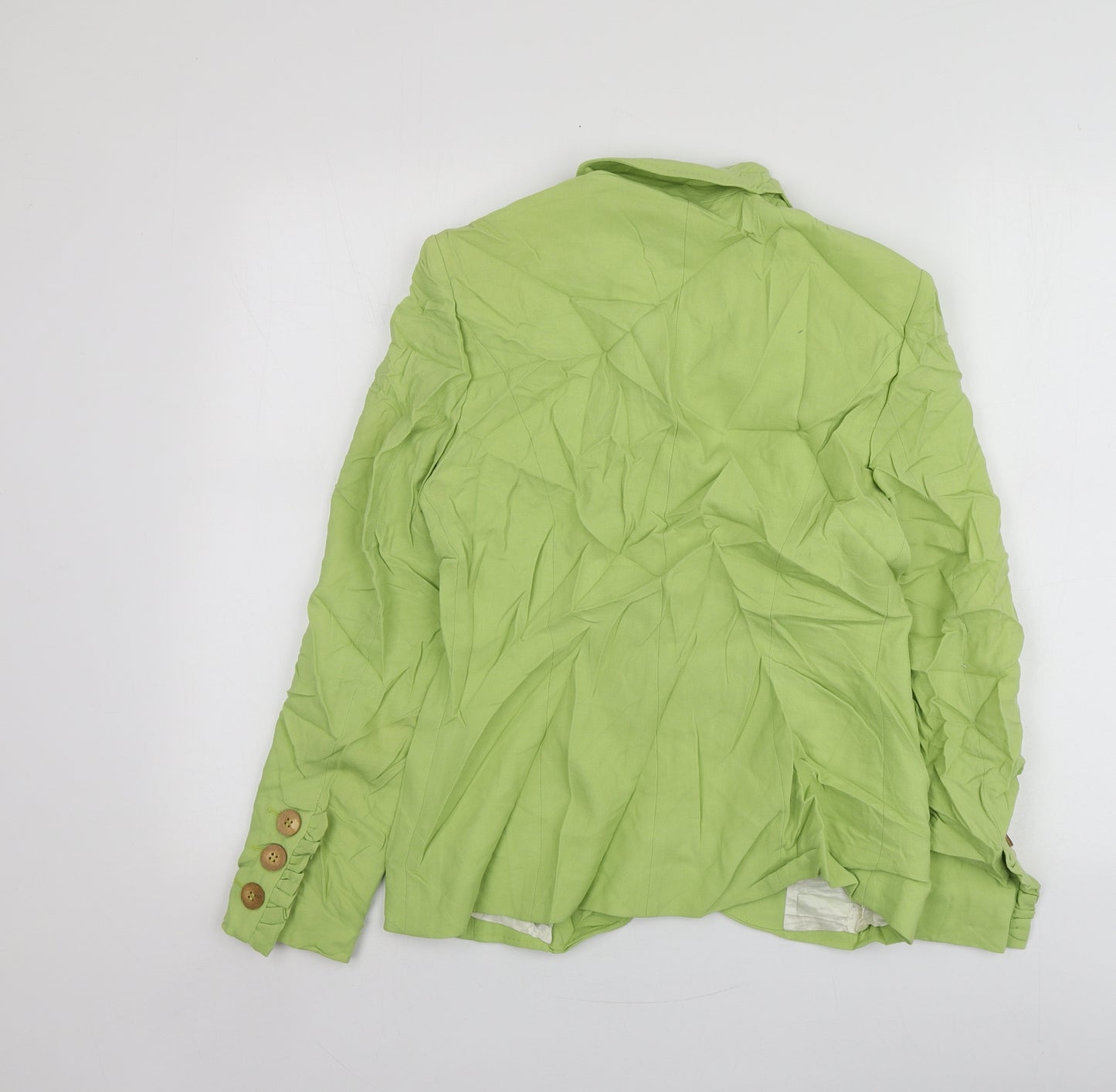 Paul Costelloe Womens Green  Wool Jacket Suit Jacket Size 10