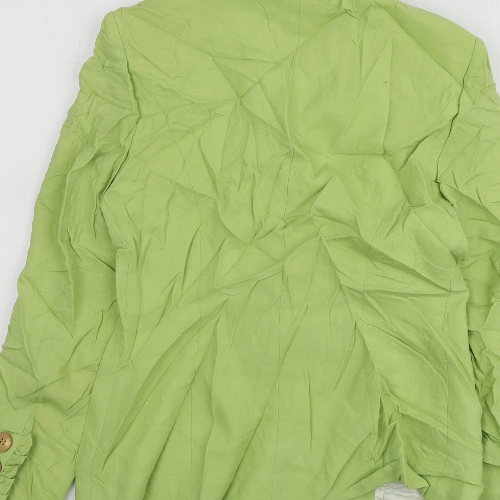 Paul Costelloe Womens Green  Wool Jacket Suit Jacket Size 10
