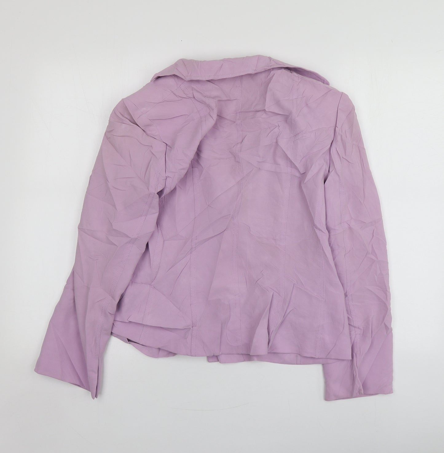 Precis Petite Womens Purple  Acetate Jacket Blazer Size 14