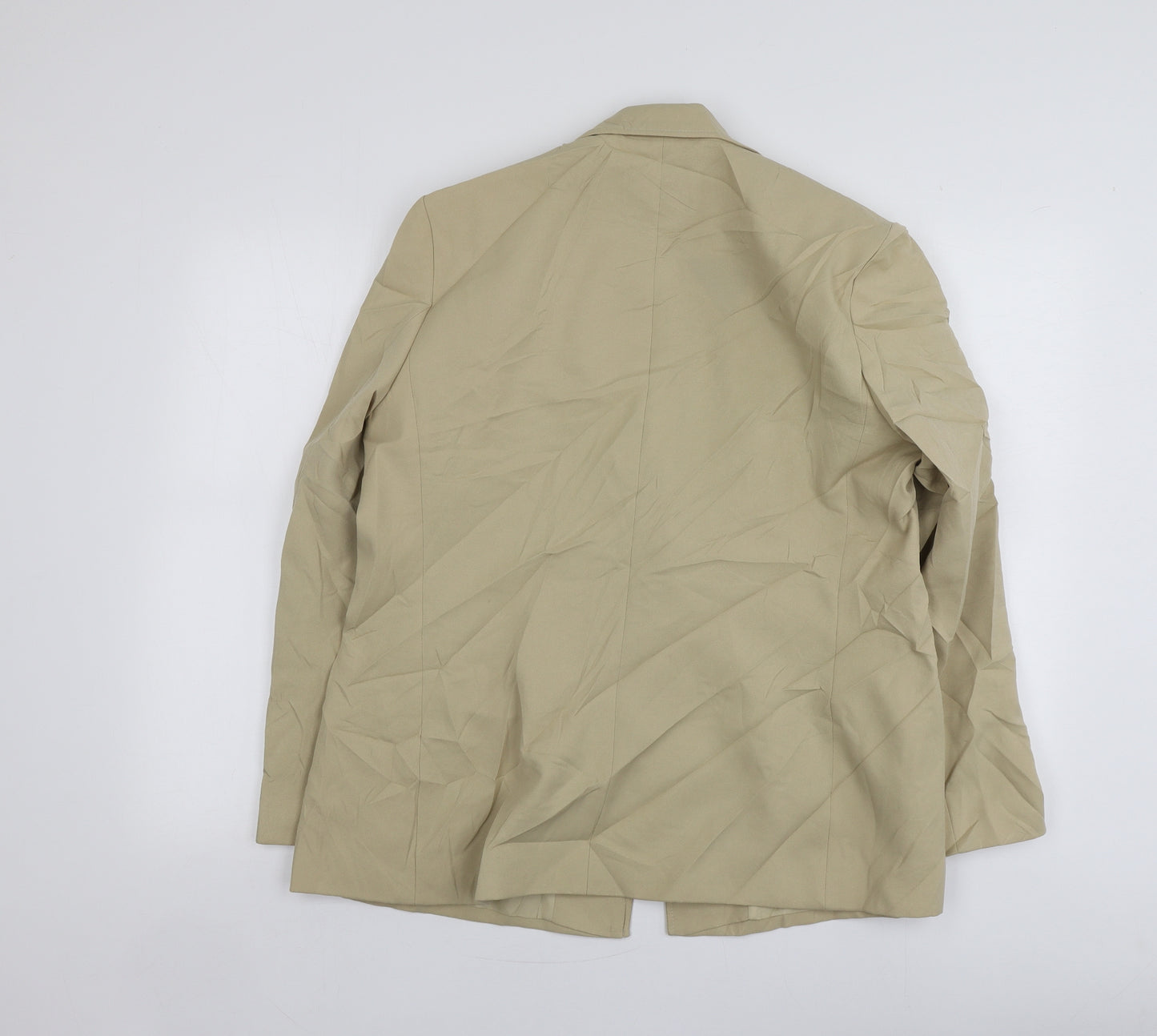 Tailoring Womens Beige  Polyester Jacket Suit Jacket Size 18