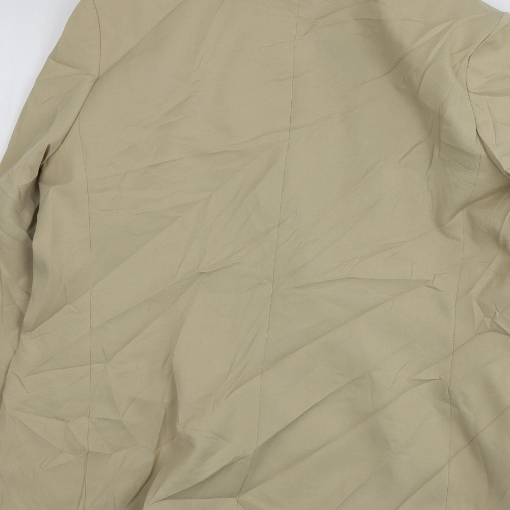 Tailoring Womens Beige  Polyester Jacket Suit Jacket Size 18