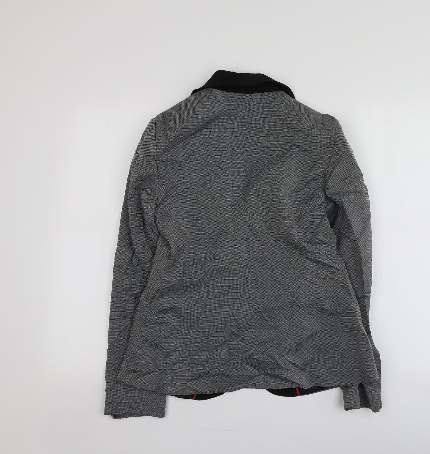 F&F Womens Grey Herringbone Polyester Jacket Suit Jacket Size 12