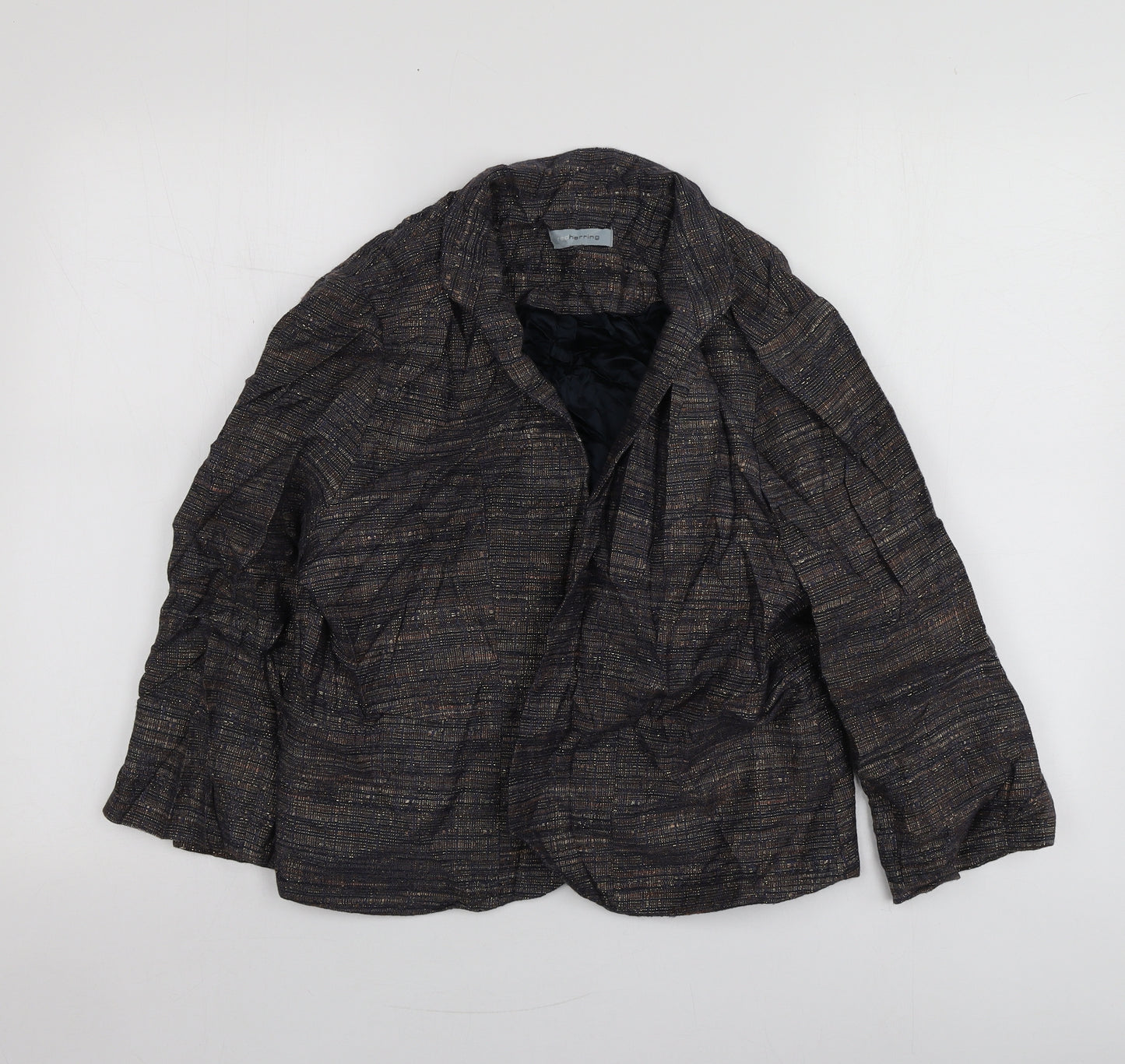 Redherring Womens Purple  Viscose Jacket Suit Jacket Size 16