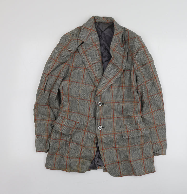 Jonathan Womens Beige Plaid Wool Jacket Suit Jacket Size S