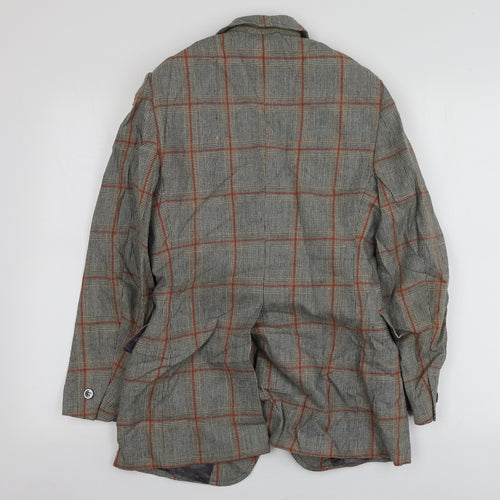 Jonathan Womens Beige Plaid Wool Jacket Suit Jacket Size S