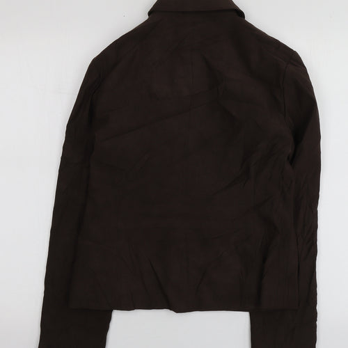 NEXT Womens Brown  Polyester Jacket Suit Jacket Size 12