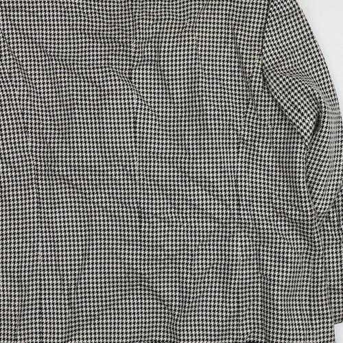 Gerry Weber Womens Beige Houndstooth Polyester Jacket Blazer Size 14