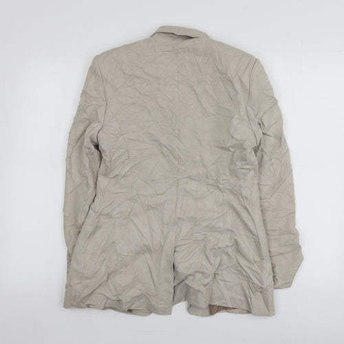 NEXT Womens Beige  Viscose Jacket Suit Jacket Size 12