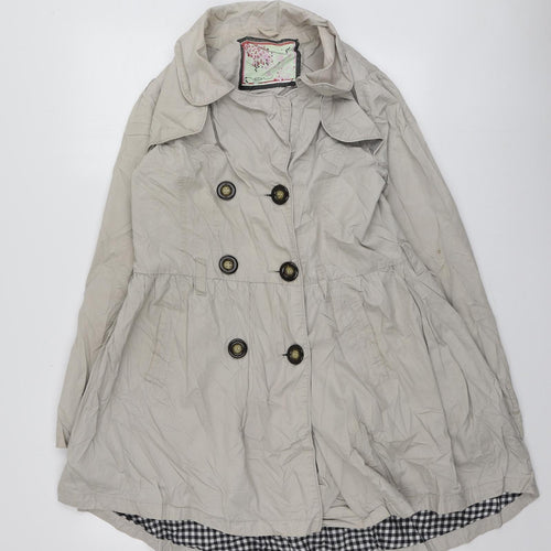 New Look Womens Beige   Motorcycle Jacket Blazer Size 12