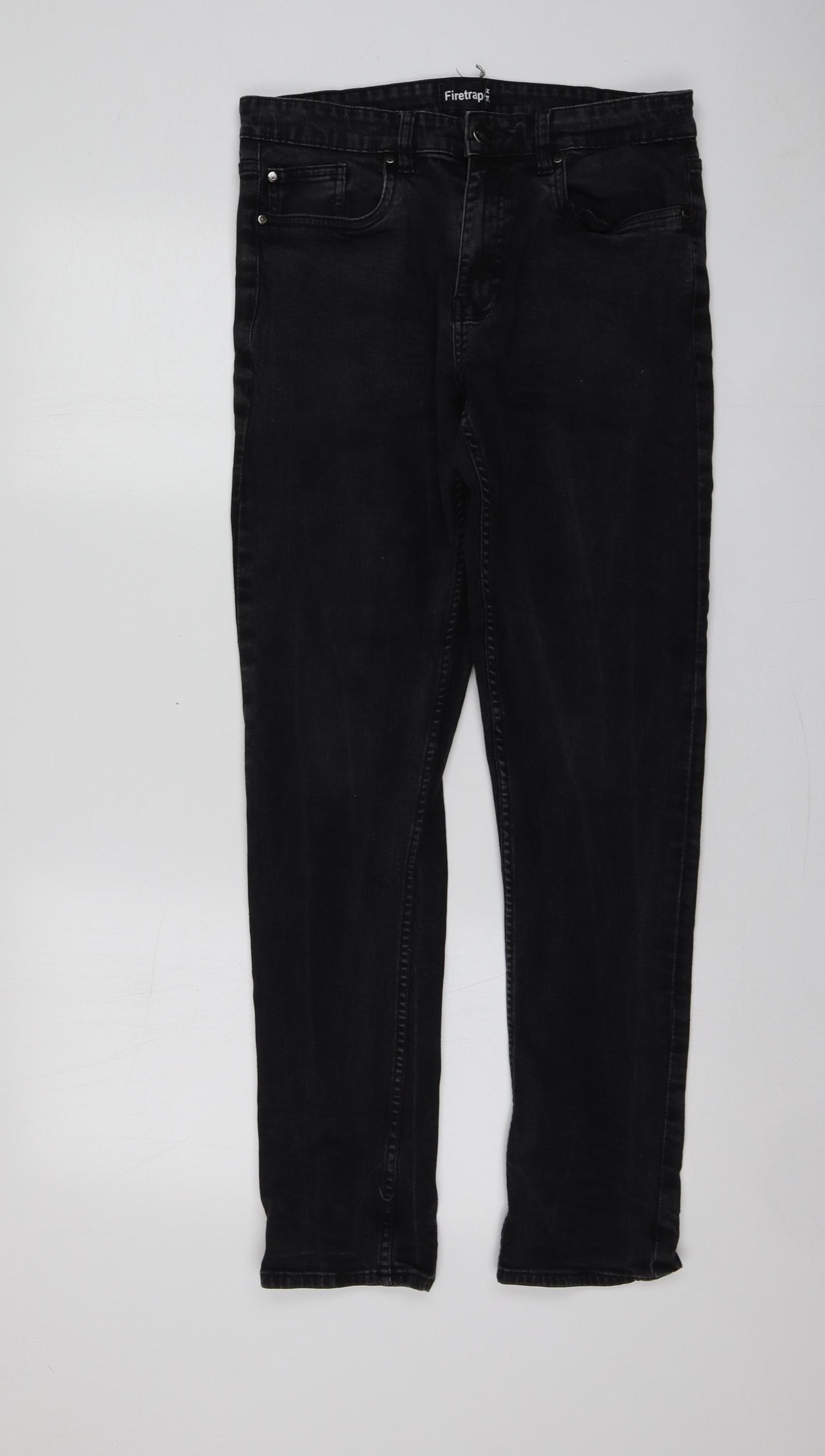 Firetrap Womens Black  Cotton Jegging Jeans Size 34 L30 in Regular