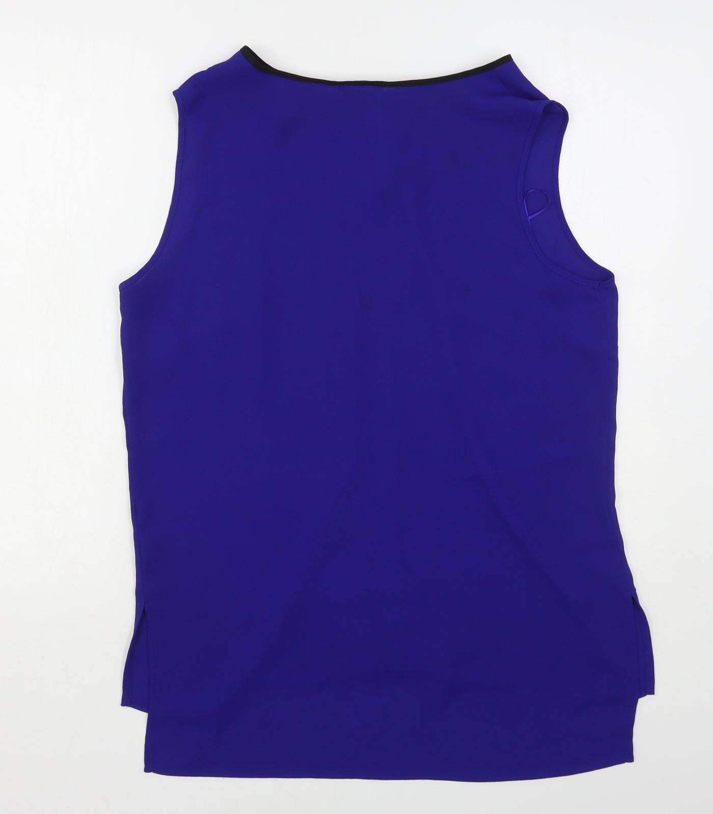 Papaya Womens Blue  Polyester Basic Blouse Size 14 Round Neck