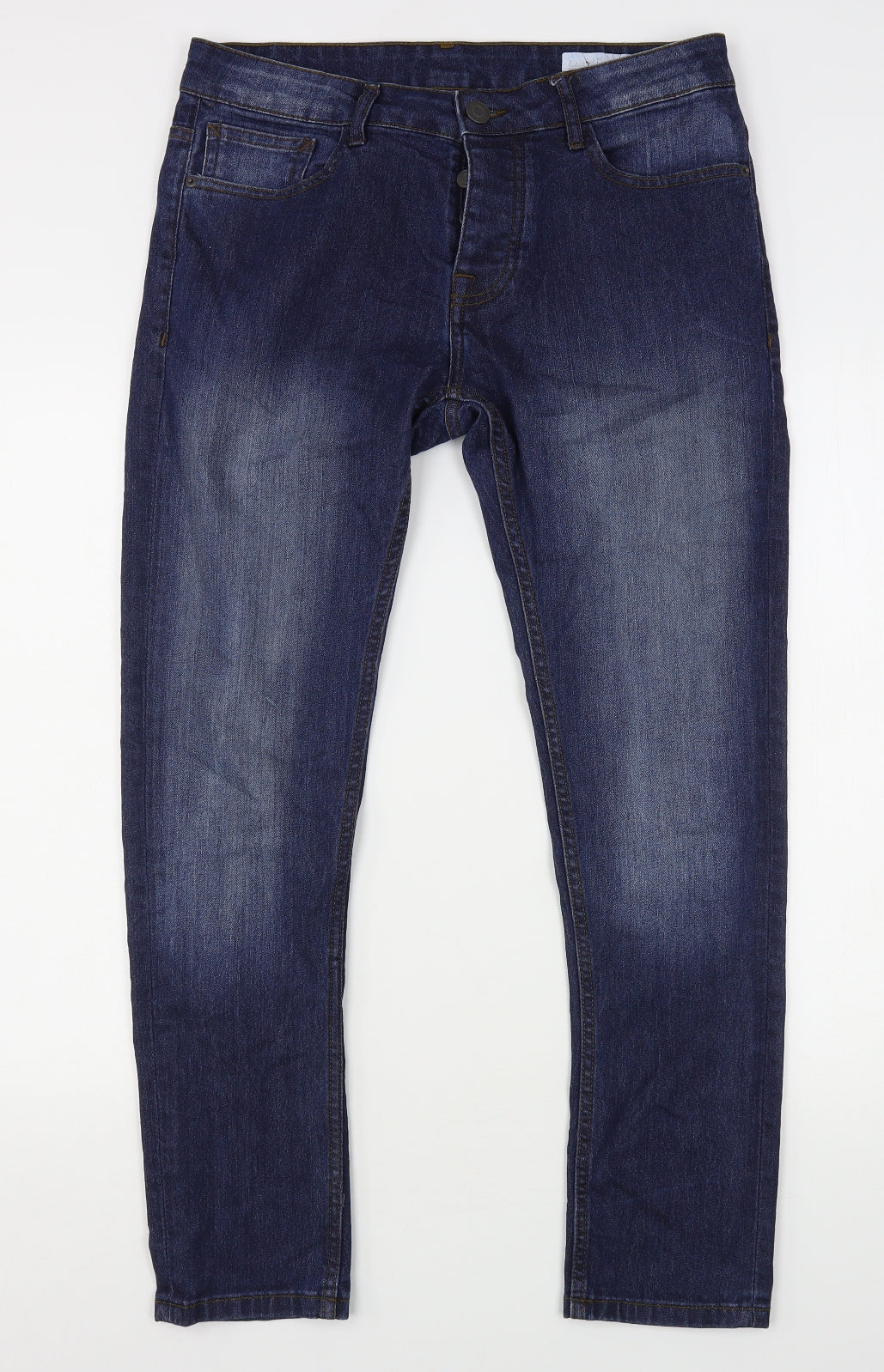 Denim & Co. Mens Blue  Cotton Skinny Jeans Size 32 L30 in Regular