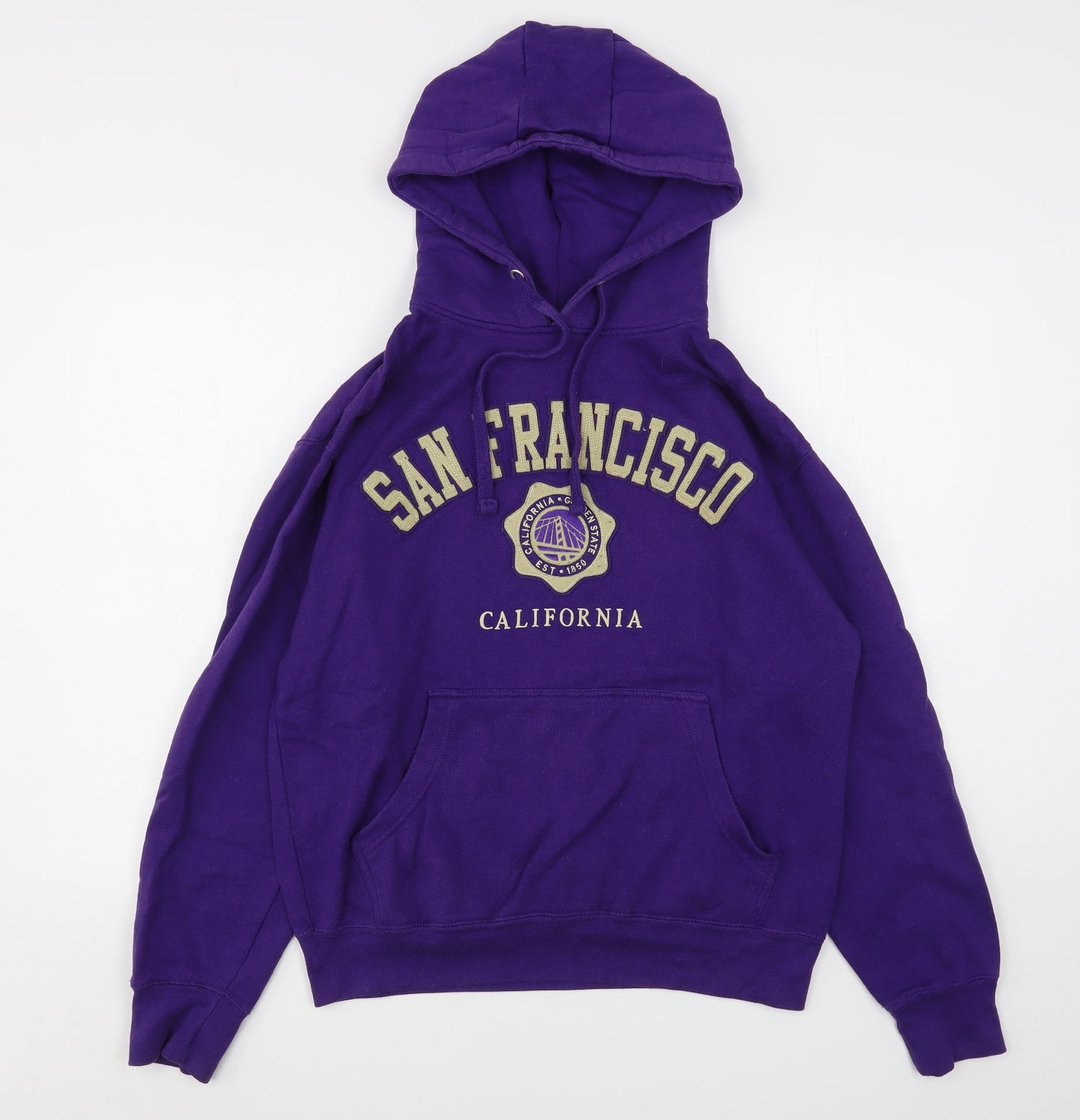 Obsi Womens Purple  Cotton Pullover Hoodie Size M   - San Francisco